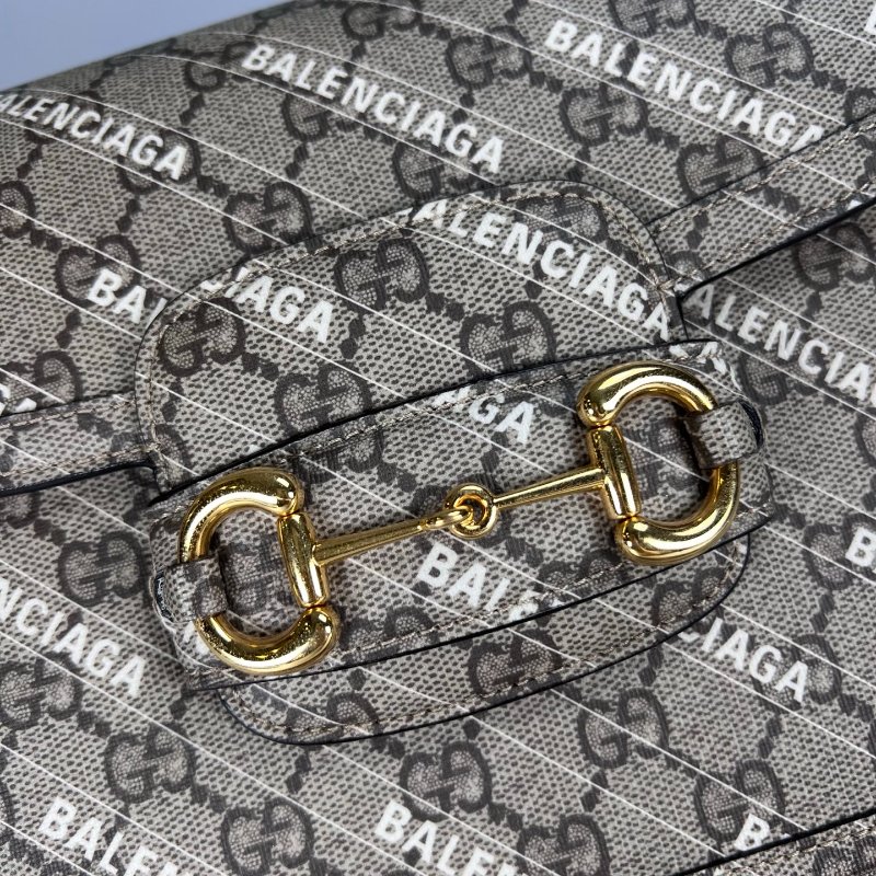 GUCCI 602204 BALENCIAGA聯名1955單肩包-8
