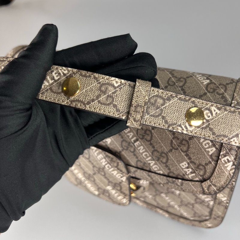 GUCCI 602204 BALENCIAGA聯名1955單肩包-10