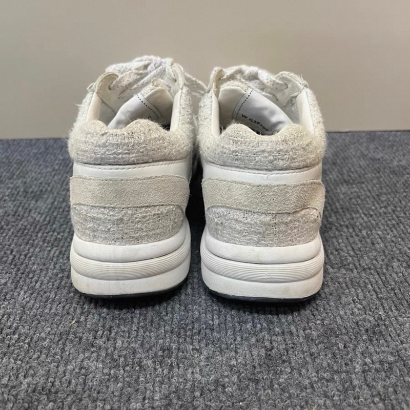 98新 Chanel香奈兒粗花呢拼皮運動鞋37.5碼-11