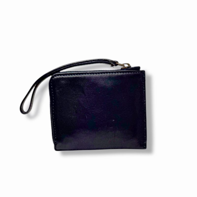 🍒GUCCI 黑色皮革拉鍊零錢包 2F251118-1-1