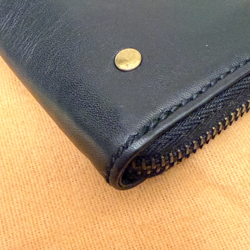 🍒GUCCI 黑色皮革拉鍊零錢包 2F251118-1-9