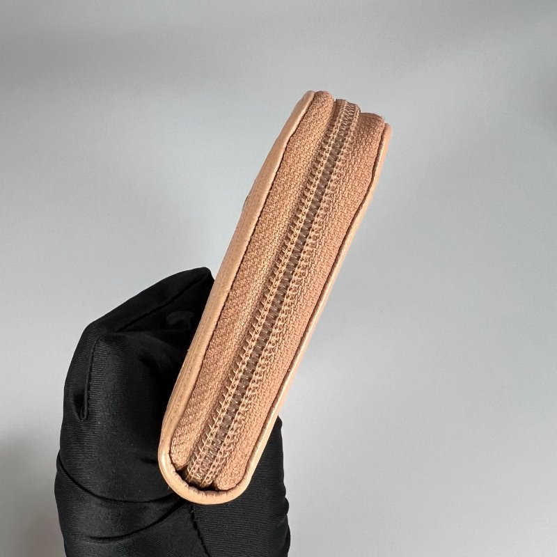 CHANEL BOY長夾 荔枝皮奶茶金扣 A80815/25開-3