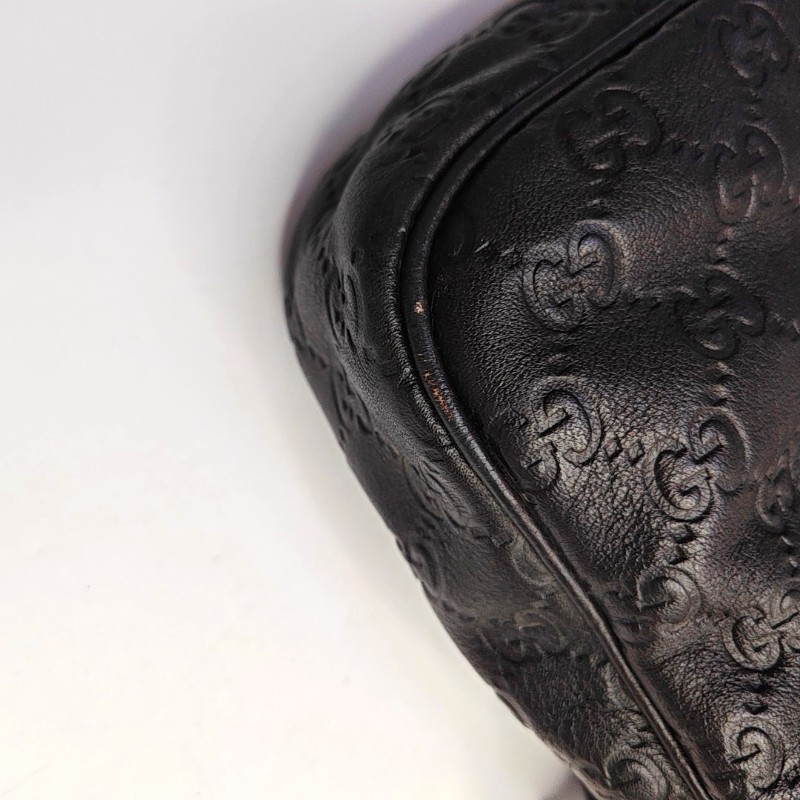 Gucci 棕色牛皮壓紋手提包 電腦公事包-12