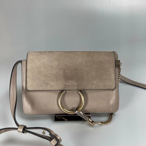 CHLOE  灰色FAYE斜肩包