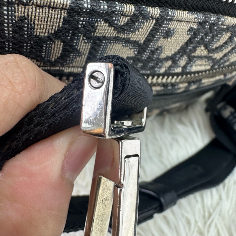 DIOR Oblique緹花拼皮相機包 22cm 斜肩包-11