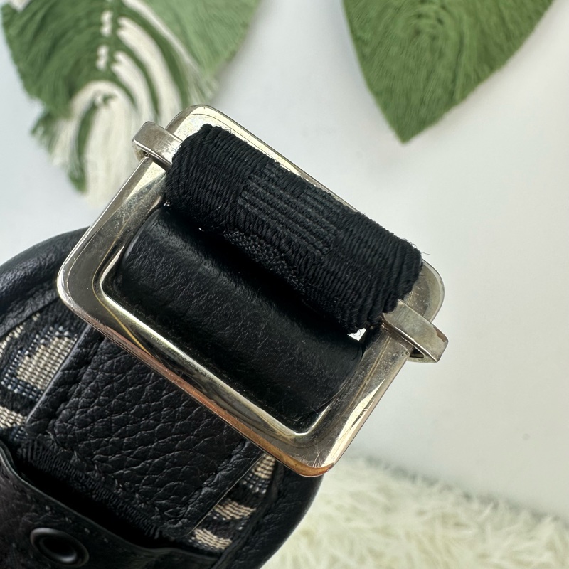 DIOR Oblique緹花拼皮相機包 22cm 斜肩包-13