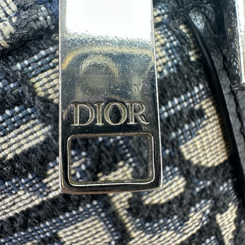 DIOR Oblique緹花拼皮相機包 22cm 斜肩包-15