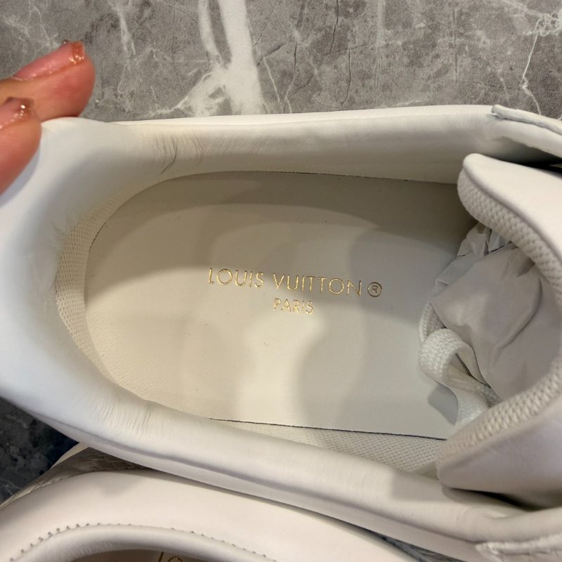 Louis Vuitton – Luxembourg Trainer 全白壓紋小白鞋 全新 全配(僅試穿) 男鞋-14