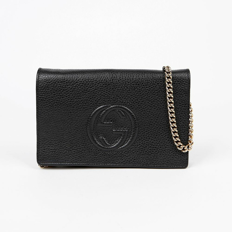 GUCCI 互扣式 Soho 鏈條單肩斜背包 598211-0