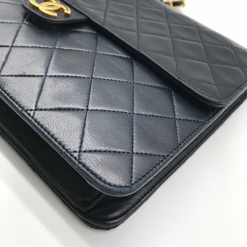 Vintage Chanel 中古老香經典菱格大方胖(7碼0開)-9