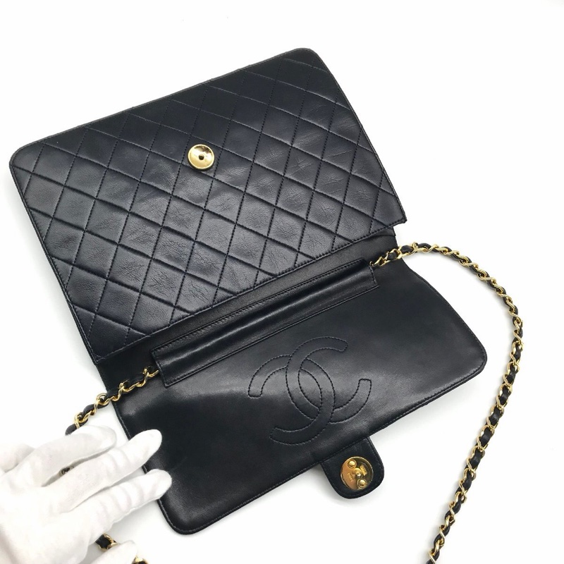 Vintage Chanel 中古老香經典菱格大方胖(7碼0開)-13