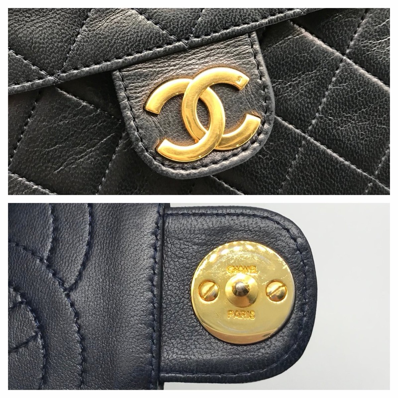 Vintage Chanel 中古老香經典菱格大方胖(7碼0開)-22