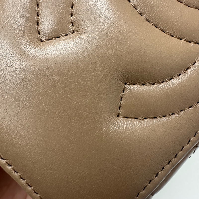 CHANEL 22k 奶茶色羊皮金柱長盒子 晶片款 全套有單-6