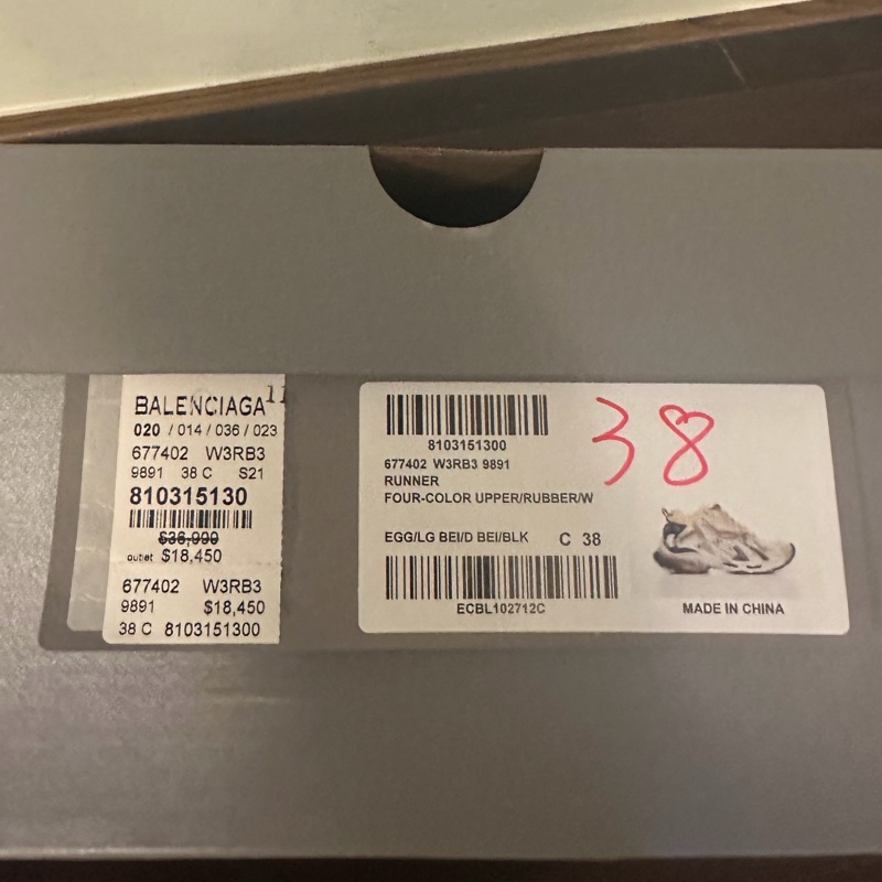 Balenciaga巴黎世家RUNNER/尺寸38-12