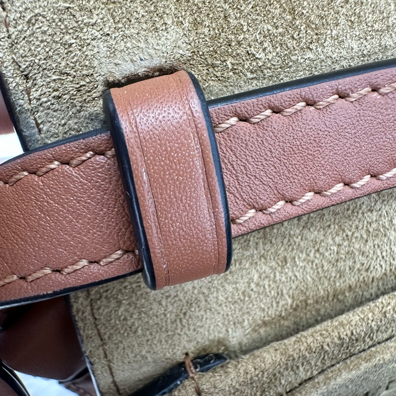 LOEWE Mini Gate 焦糖色馬鞍包 斜肩包-6