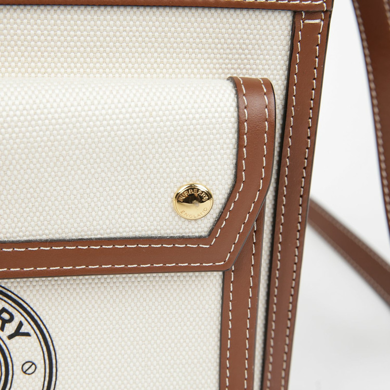 BURBERRY 口袋迷你手提單肩包 8028062-2