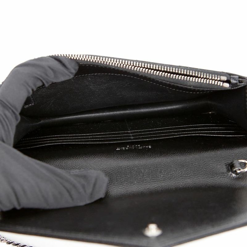 SAINT LAURENT 信封鏈條皮夾斜背包 393953-8