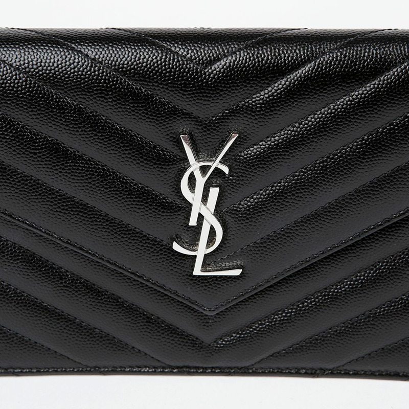 【包稅】SAINT LAURENT 信封鏈條皮夾斜背包 393953-2