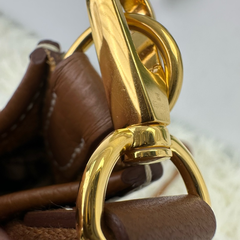 HERMES Mini Evelyne 金棕色金扣 Z Stamp 斜肩包-9