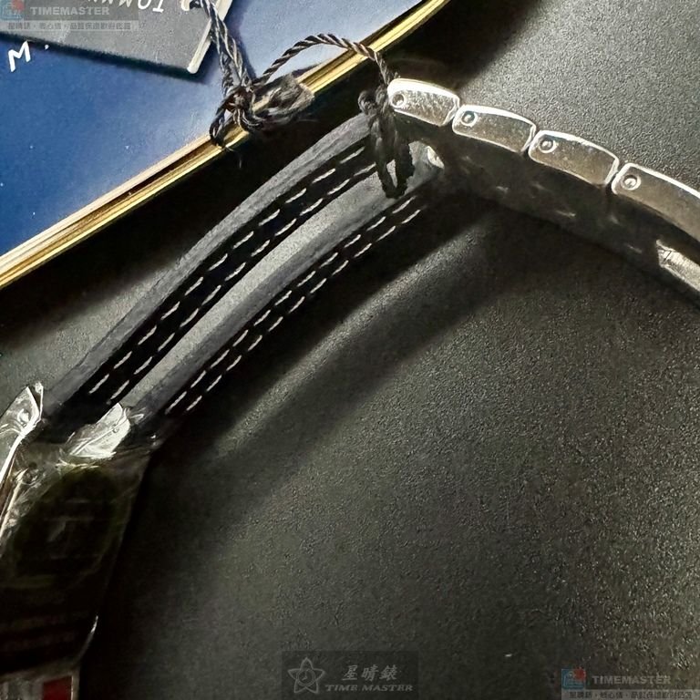 TommyHilfiger手錶,編號TH00073,20mm, 34mm銀錶殼,寶藍, 紅錶帶款-8