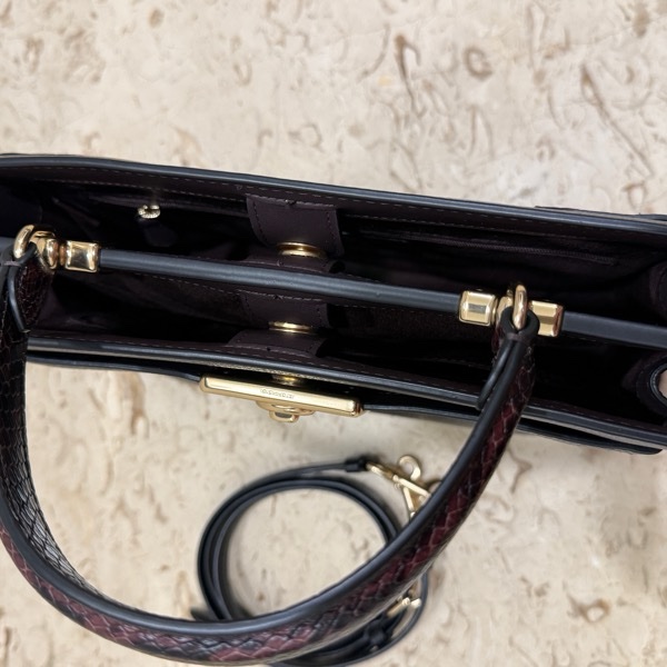 全新COACH牛皮革質感手提斜背兩用包-4