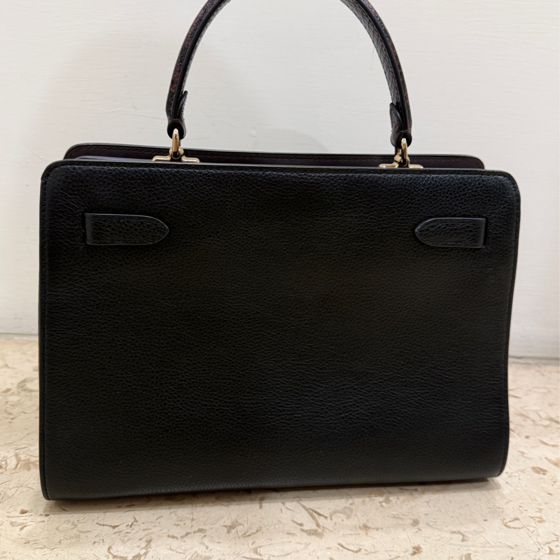 全新COACH牛皮革質感手提斜背兩用包-8