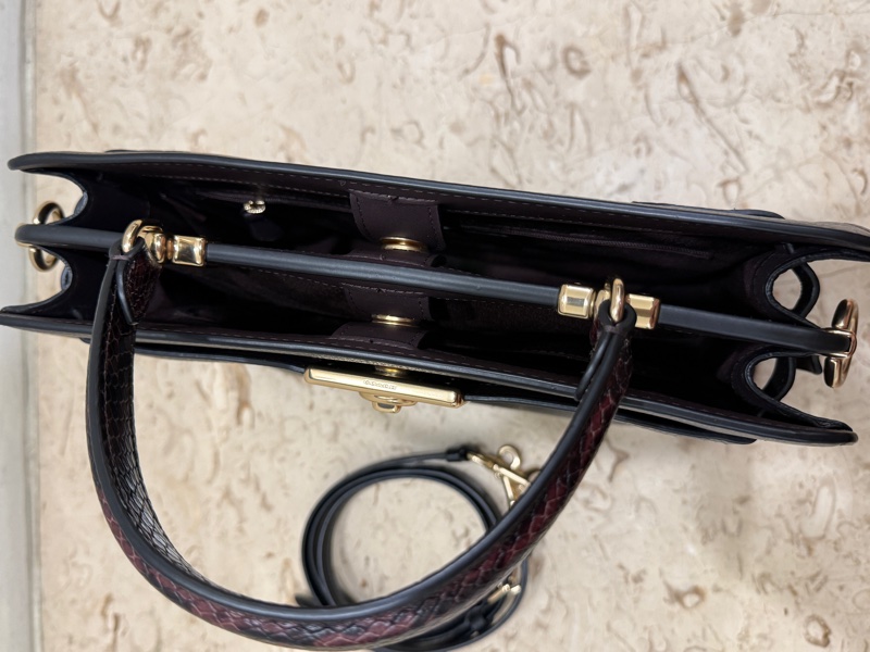 全新COACH牛皮革質感手提斜背兩用包-14