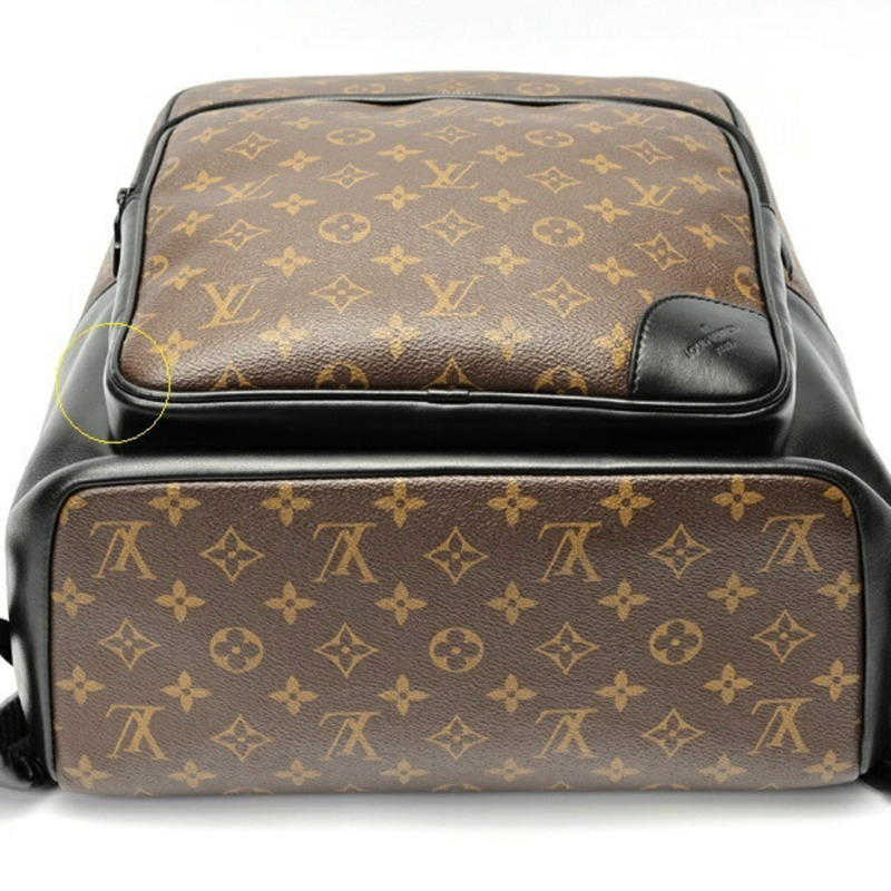 路易威登 Dean 雙肩包 M45335 Monogram Macassar 黑色 S-159438-3