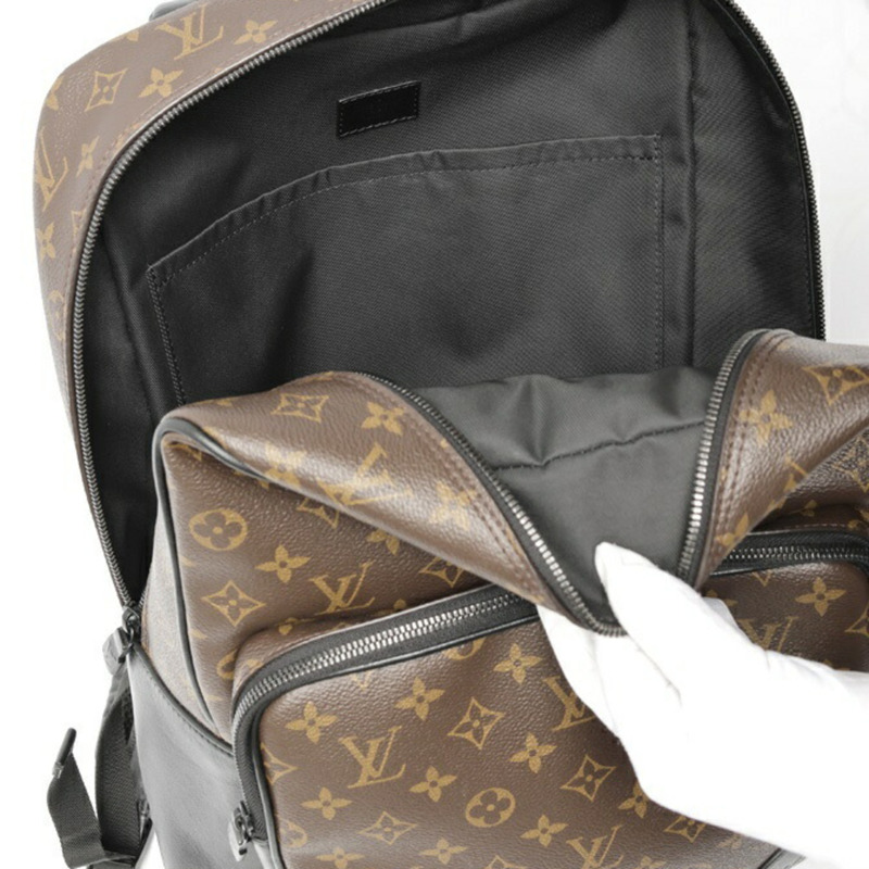 路易威登 Dean 雙肩包 M45335 Monogram Macassar 黑色 S-159438-6