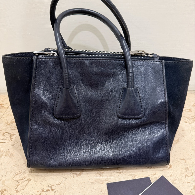 PRADA GLACE‘CALF SCAM手提肩背兩用包-10