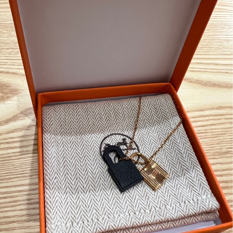 愛馬仕hermes 項鍊 鎖頭項鍊-2