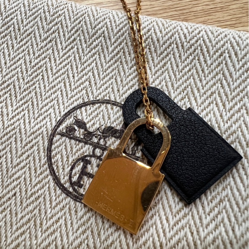 愛馬仕hermes 項鍊 鎖頭項鍊-3