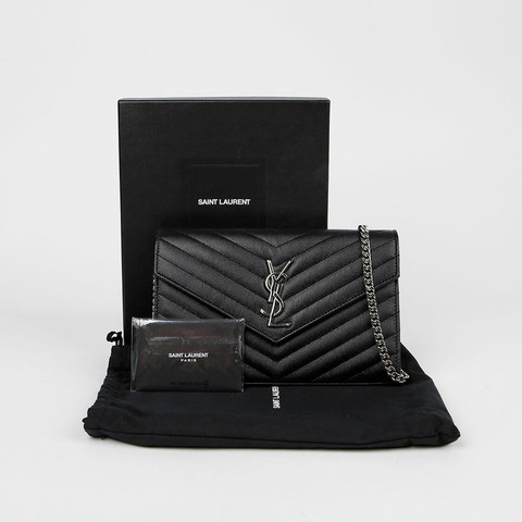 SAINT LAURENT Monogram Chain WOC 單肩斜背包 377828