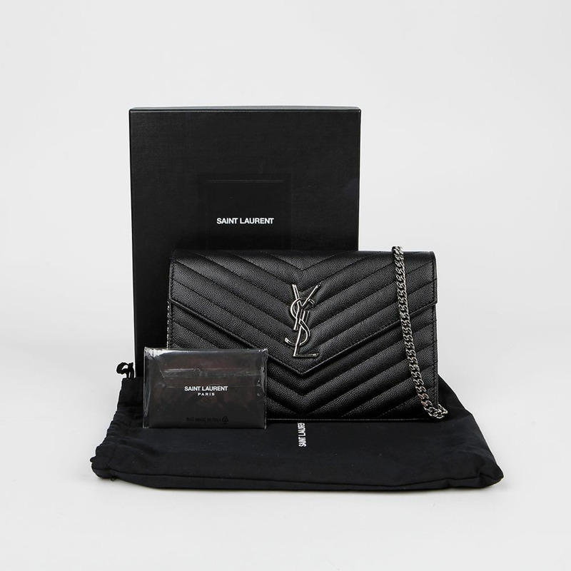 SAINT LAURENT Monogram Chain WOC 單肩斜背包 377828-0