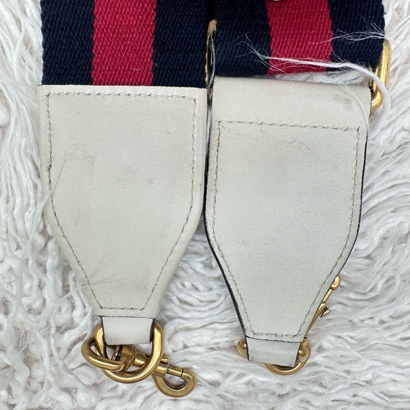 Gucci 白色拼色竹節手提包 肩背包-21