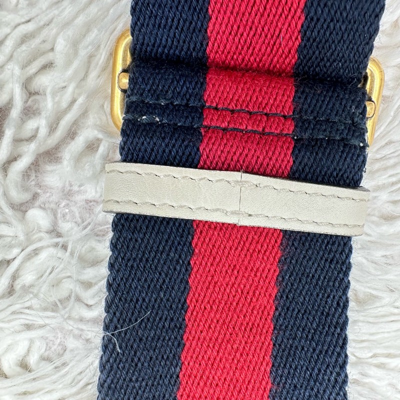 Gucci 白色拼色竹節手提包 肩背包-22