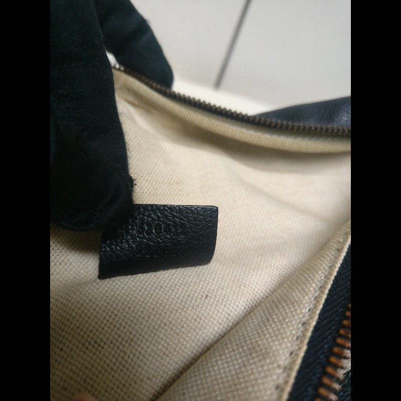 ㊣✨GUCCI✨古馳 黑色 經典 印花 皮革 綠紅綠織帶 男女同款 腰包 胸包/雙G/二手包/保證正品🌳二手樹屋🌳-33