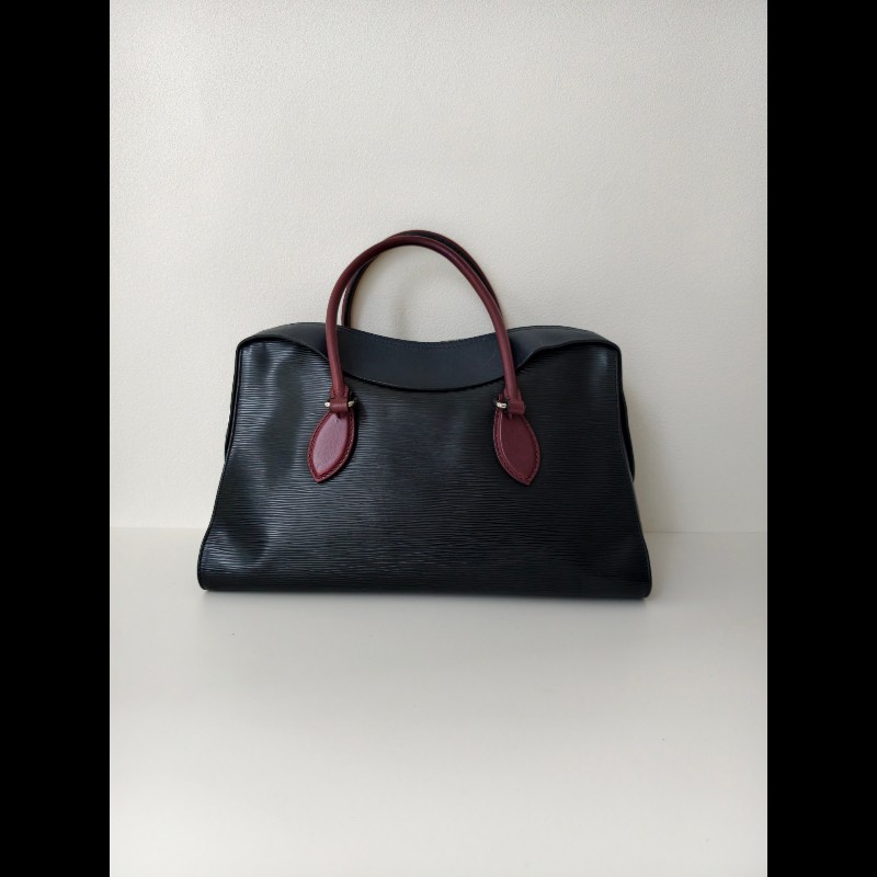 LV 路易威登 水波纹epi黑色手提包肩背包-3