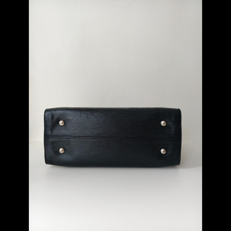 LV 路易威登 水波纹epi黑色手提包肩背包-4