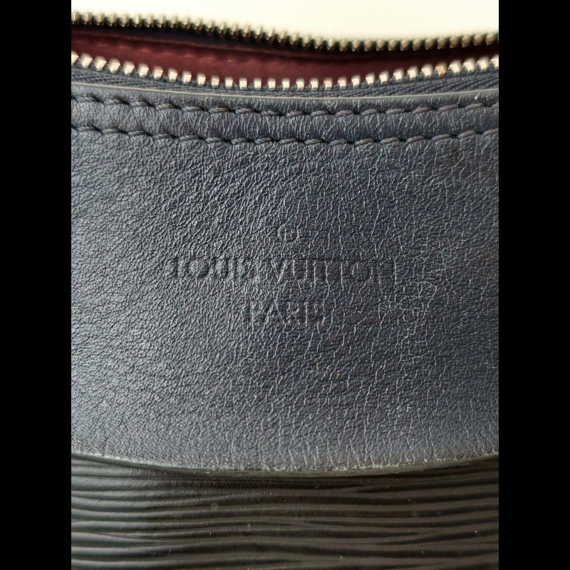 LV 路易威登 水波纹epi黑色手提包肩背包-10