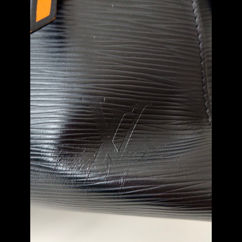 LV 路易威登 水波纹epi黑色手提包肩背包-11