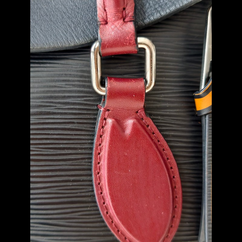 LV 路易威登 水波纹epi黑色手提包肩背包-16