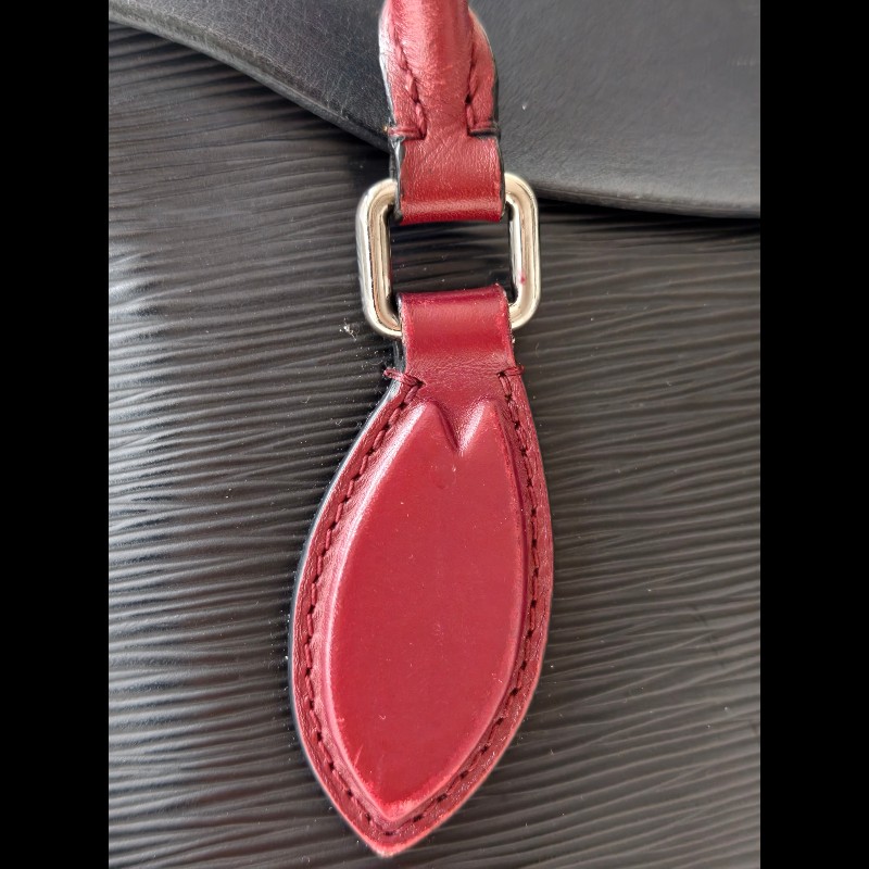 LV 路易威登 水波纹epi黑色手提包肩背包-17