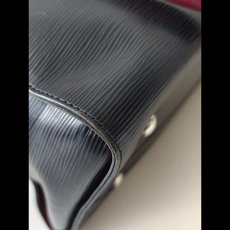 LV 路易威登 水波纹epi黑色手提包肩背包-21