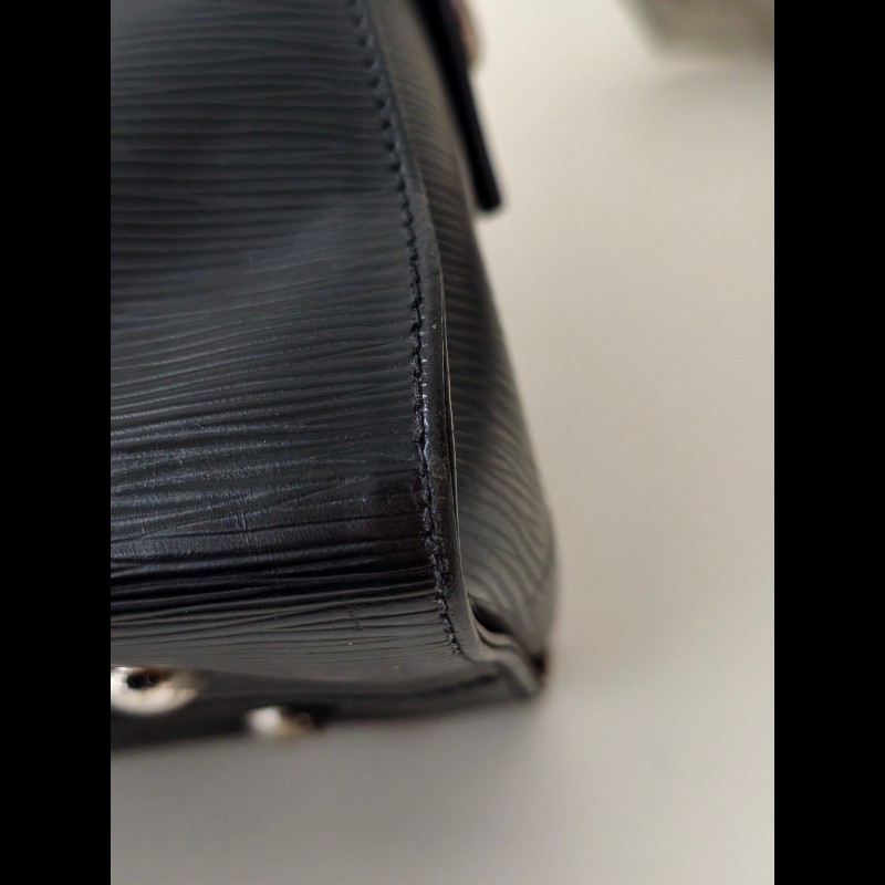 LV 路易威登 水波纹epi黑色手提包肩背包-22