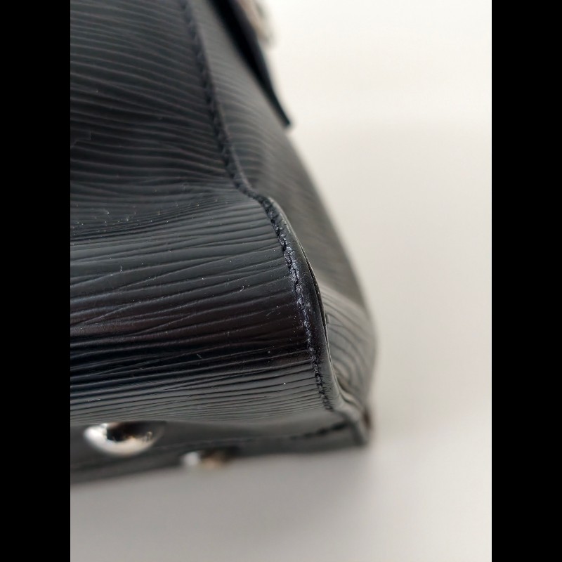 LV 路易威登 水波纹epi黑色手提包肩背包-24