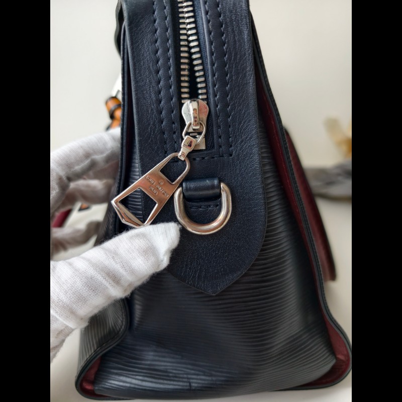 LV 路易威登 水波纹epi黑色手提包肩背包-30