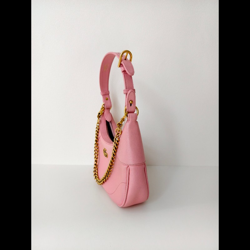 Gucci 淺粉色牛皮 小號 手提包 肩背包-2