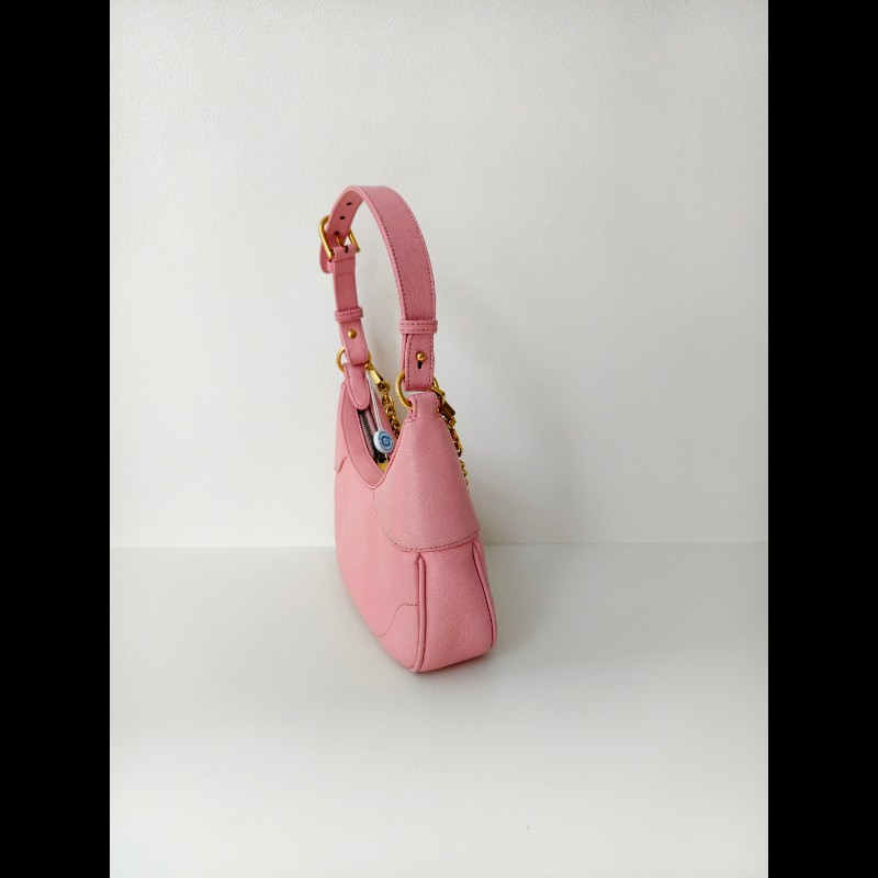 Gucci 淺粉色牛皮 小號 手提包 肩背包-3