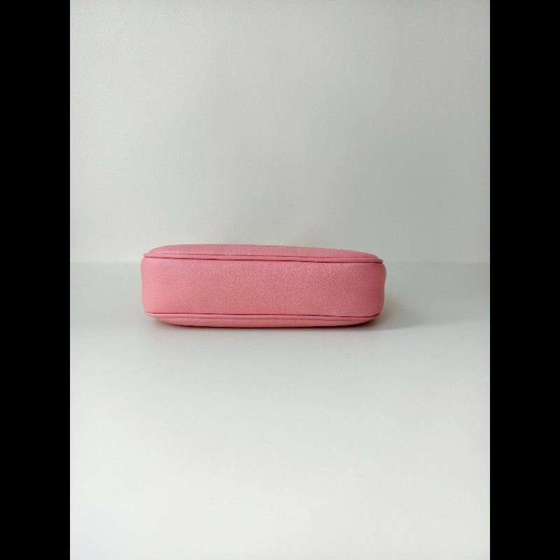 Gucci 淺粉色牛皮 小號 手提包 肩背包-5